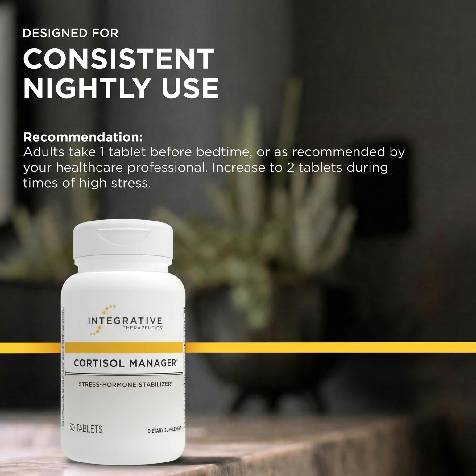 Integrative Therapeutics Cortisol Manager - Balance Cortisol & Support Relaxation for Restful Sleep* - Includes Ashwagandha & L-Theanine for Confidence with Less Stress - PrimeBioHealth - canada supplements