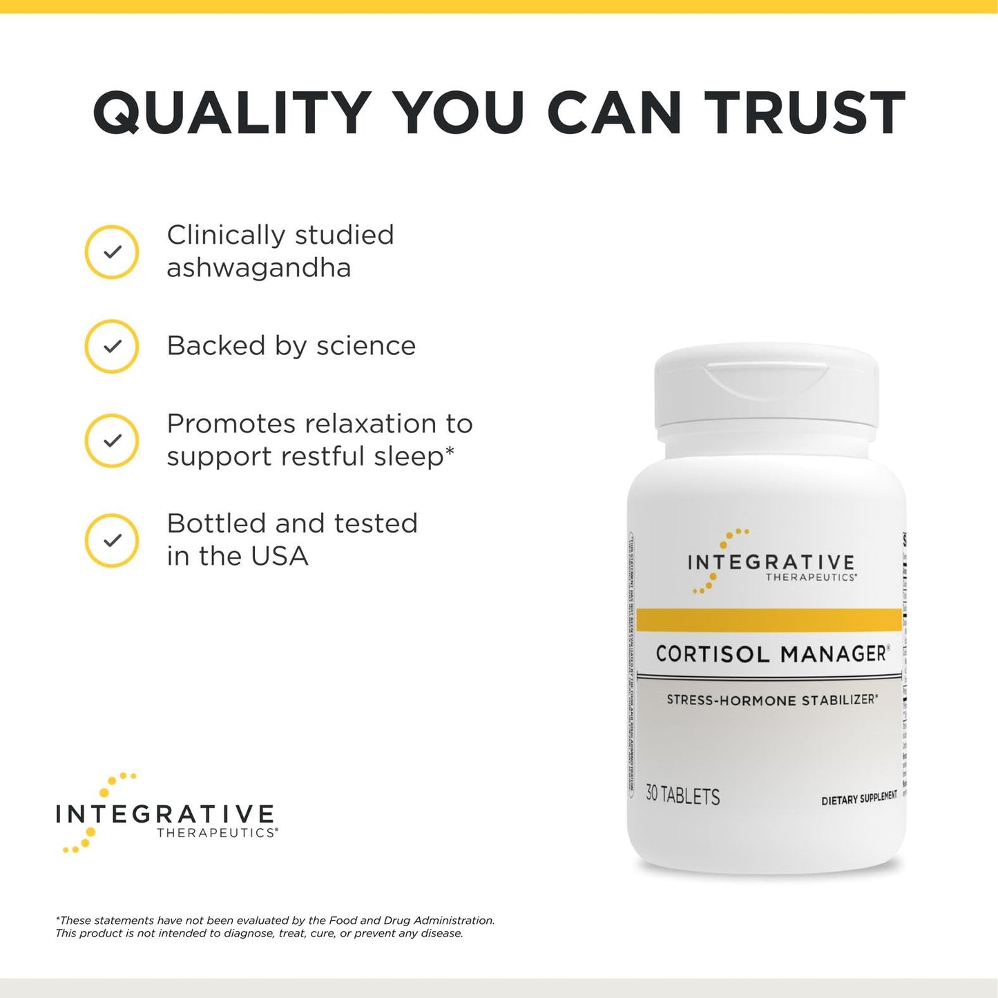 Integrative Therapeutics Cortisol Manager - Balance Cortisol & Support Relaxation for Restful Sleep* - Includes Ashwagandha & L-Theanine for Confidence with Less Stress - PrimeBioHealth - canada supplements