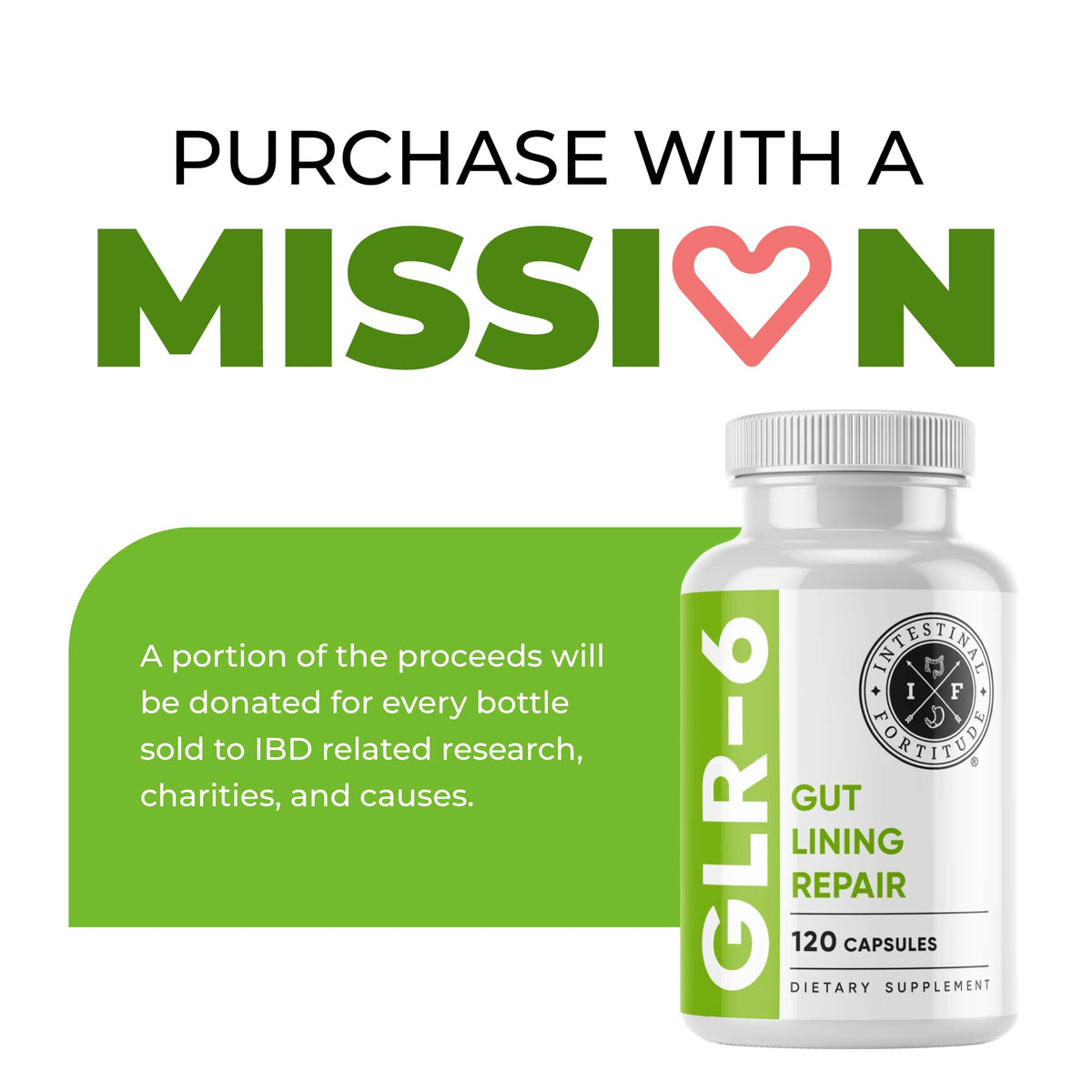 Intestinal Fortitude GLR-6 - Gut Lining Repair Supplement for Gut Health - Leaky Gut Repair with L-Glutamine, Slippery Elm, DGL Licorice Root, Marshmallow Root, Fenugreek - PrimeBioHealth - canada supplements