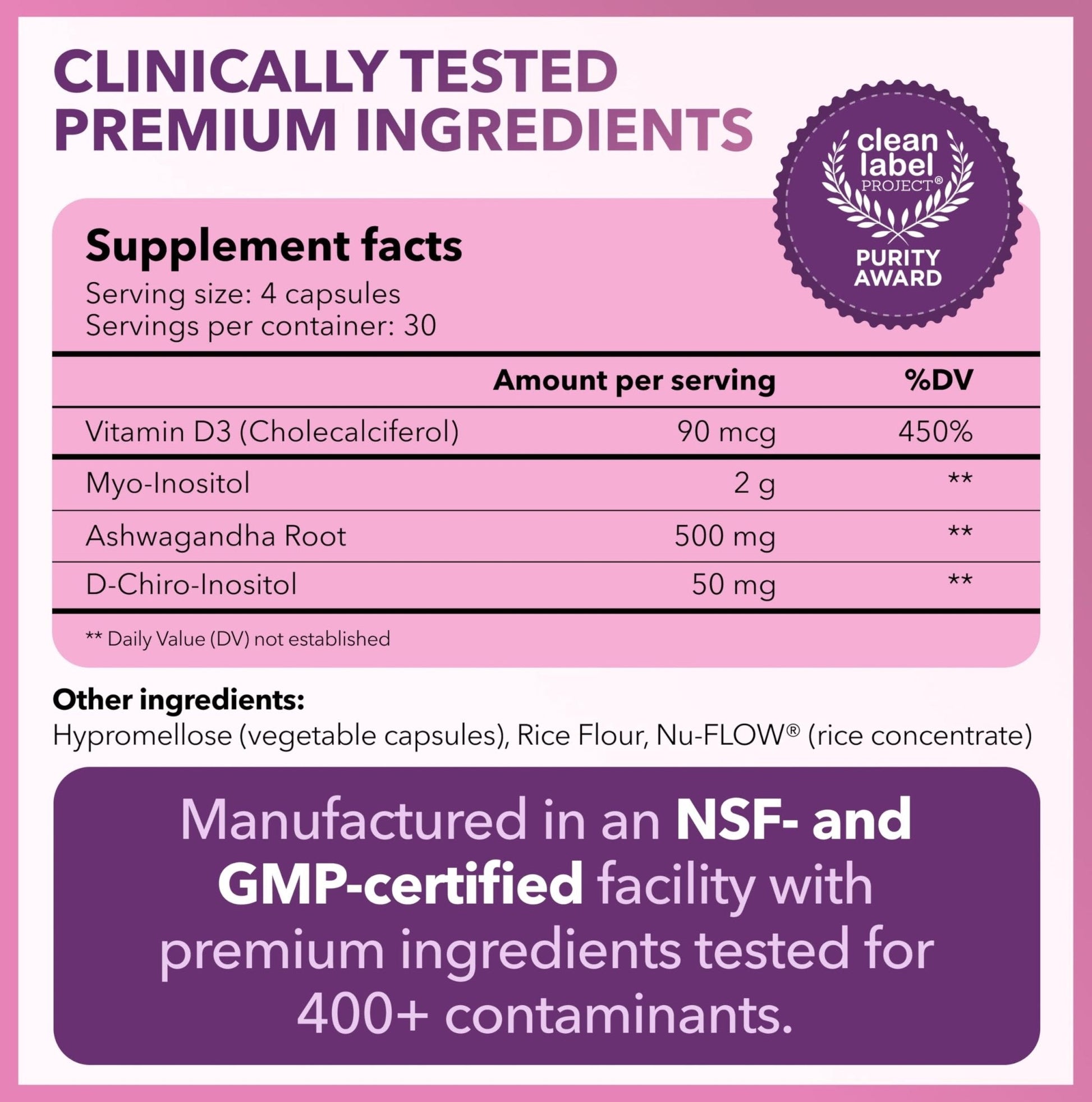 Intimate Rose Myo-Inositol & D-Chiro Inositol Supplement for Women - Hormone Balance & Ovarian Support for Women - PrimeBioHealth - canada supplements