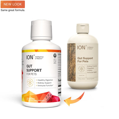 ION* Intelligence of Nature Gut Support For Pets - Liquid Probiotics Drops Alternative for Dogs & Cats, Digestive Health for Puppies, Skin & Hair Health - 16 fl oz (Pack of 1) - PrimeBioHealth - canada supplements