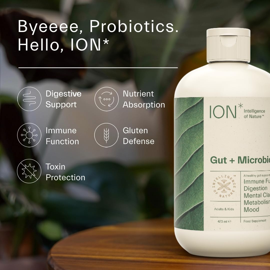 ION* Intelligence of Nature Gut Support Liquid Supplement - Gut & Digestive Health Liquid Drops, Cleanse & Detox with Humic Extract - PrimeBioHealth - canada supplements
