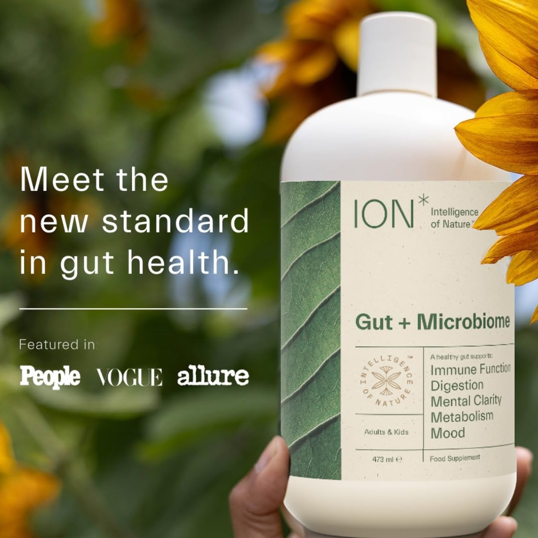ION* Intelligence of Nature Gut Support Liquid Supplement - Gut & Digestive Health Liquid Drops, Cleanse & Detox with Humic Extract - PrimeBioHealth - canada supplements