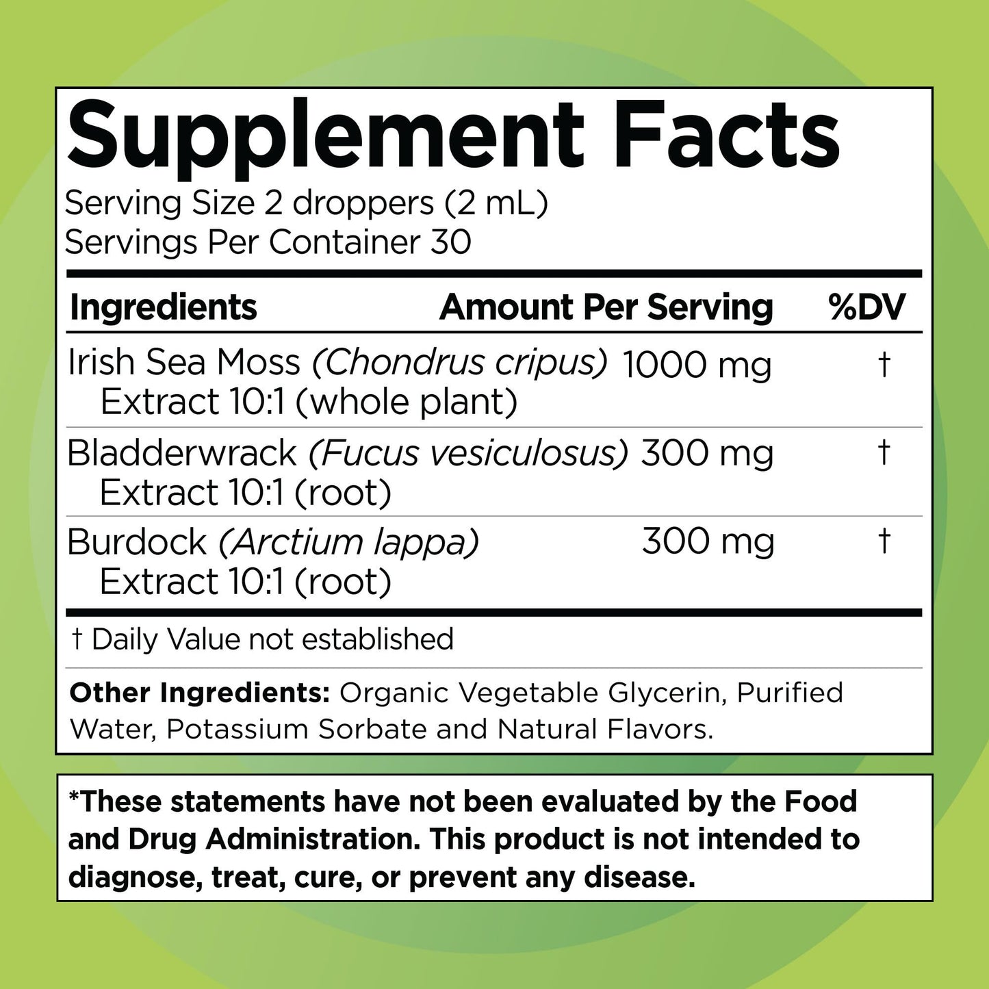 Irish Sea Moss Drops - Citrus Berry Flavor - 92+ Essential Minerals & Vitamins - Energy, Skin, Gut, Recovery - Bladderwrack and Burdock Root - 2 fl. oz - PrimeBioHealth - canada supplements