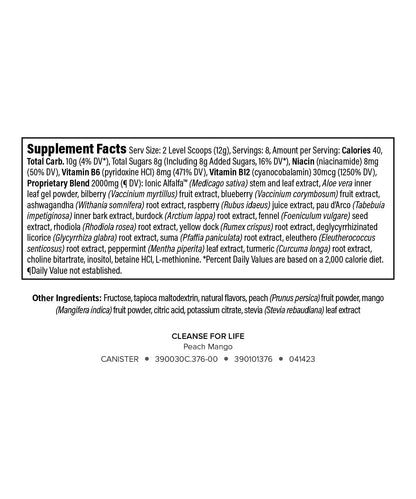 Isagenix Cleanse for Life - Powder Supplement for Cleanse Drink with No Laxatives or Diuretics - Support Metabolism with Vitamin B12 & Niacin - PrimeBioHealth - canada supplements