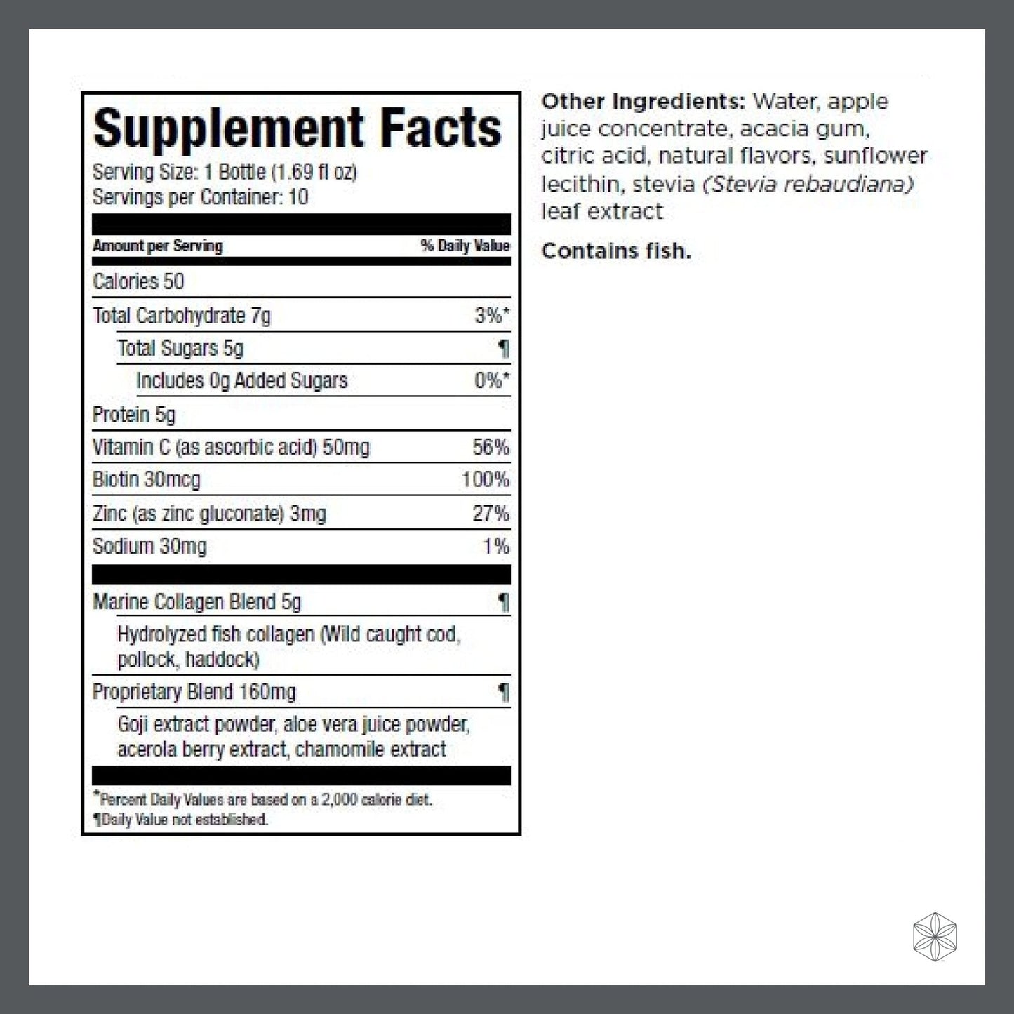 Isagenix Collagen Elixir - Drink with Marine Collagen Peptides - Support a Youthful Appearance with Vitamin C, Zinc & Biotin - 10 Bottles (1 Box) - PrimeBioHealth - canada supplements