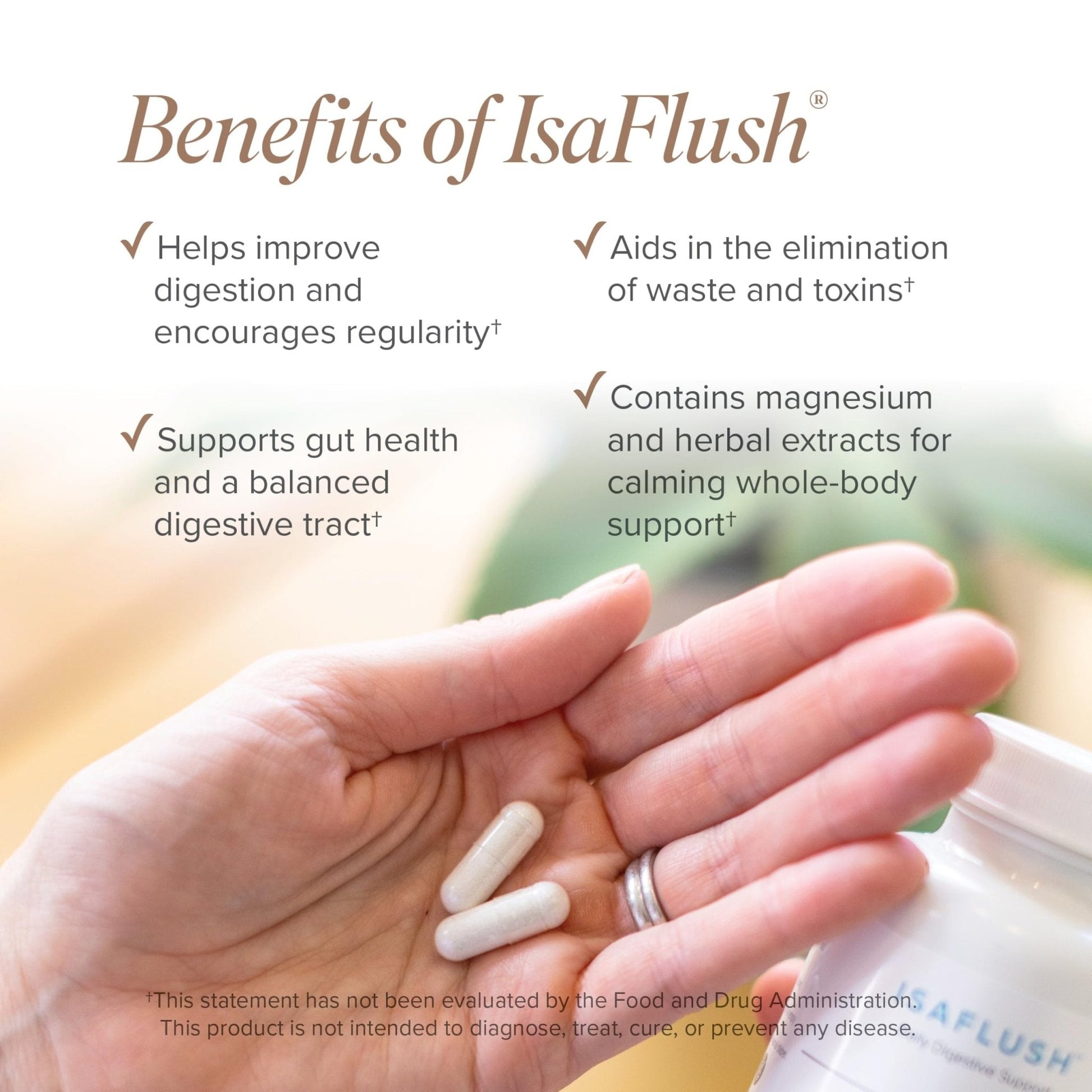 Isagenix IsaFlush - Gentle Digestive Support with Balanced Minerals Encouraging Regularity - No Harsh Laxatives - 60 Capsules - PrimeBioHealth - canada supplements