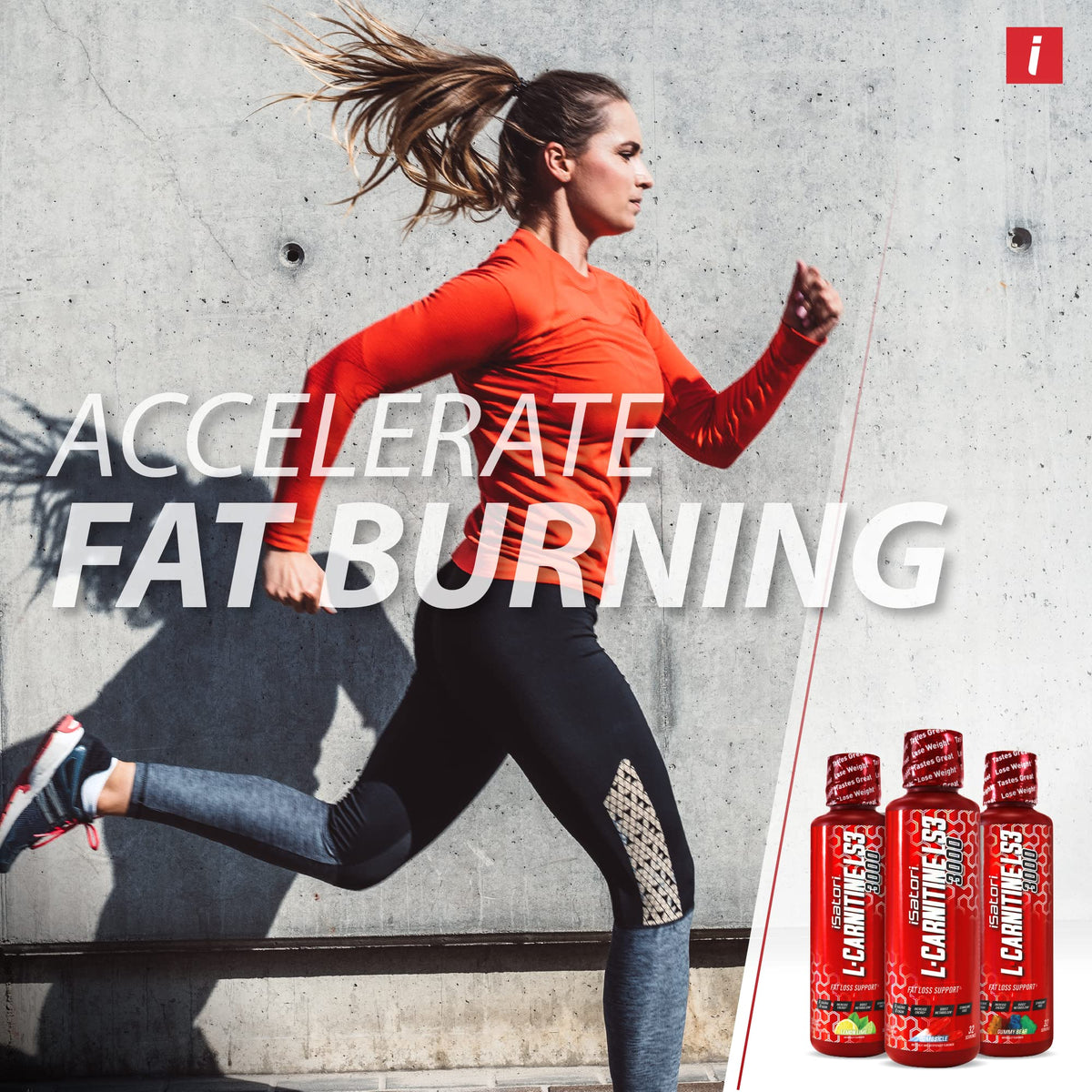 iSatori L-Carnitine LS3 3000, Liquid L-Carnitine with Acetyl L-Carnitine, L-Carnitine L-Tartrate, Stimulant Free Pre Workout, Low Calories, Sugar, Gluten, - PrimeBioHealth - canada supplements