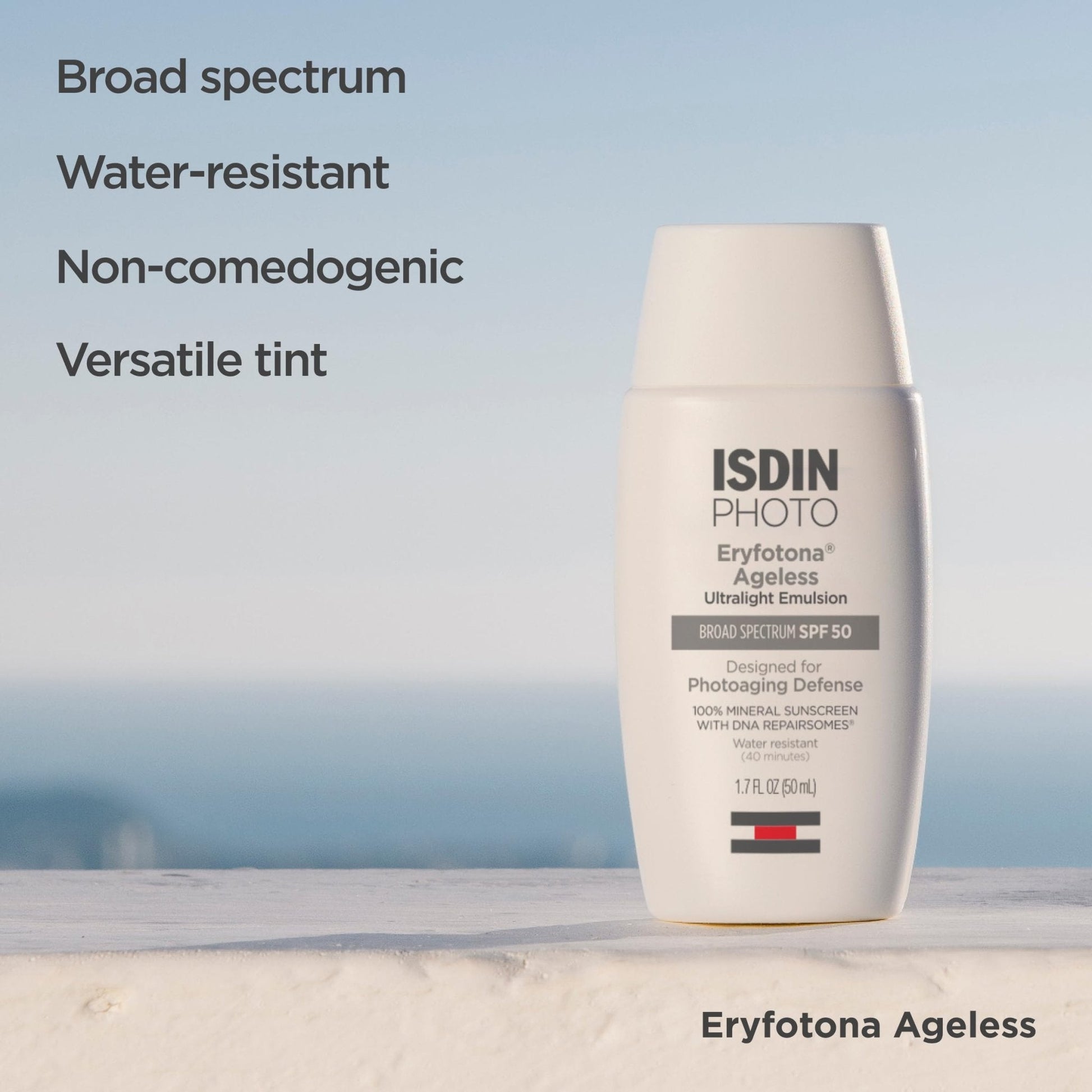 ISDIN Eryfotona Ageless SPF 50 (1.7 Fl Oz) | Tinted Mineral Sunscreen for Face with Zinc Oxide | Anti-Aging Sunscreen with DNA Repairsomes & Vitamin E - PrimeBioHealth - canada supplements
