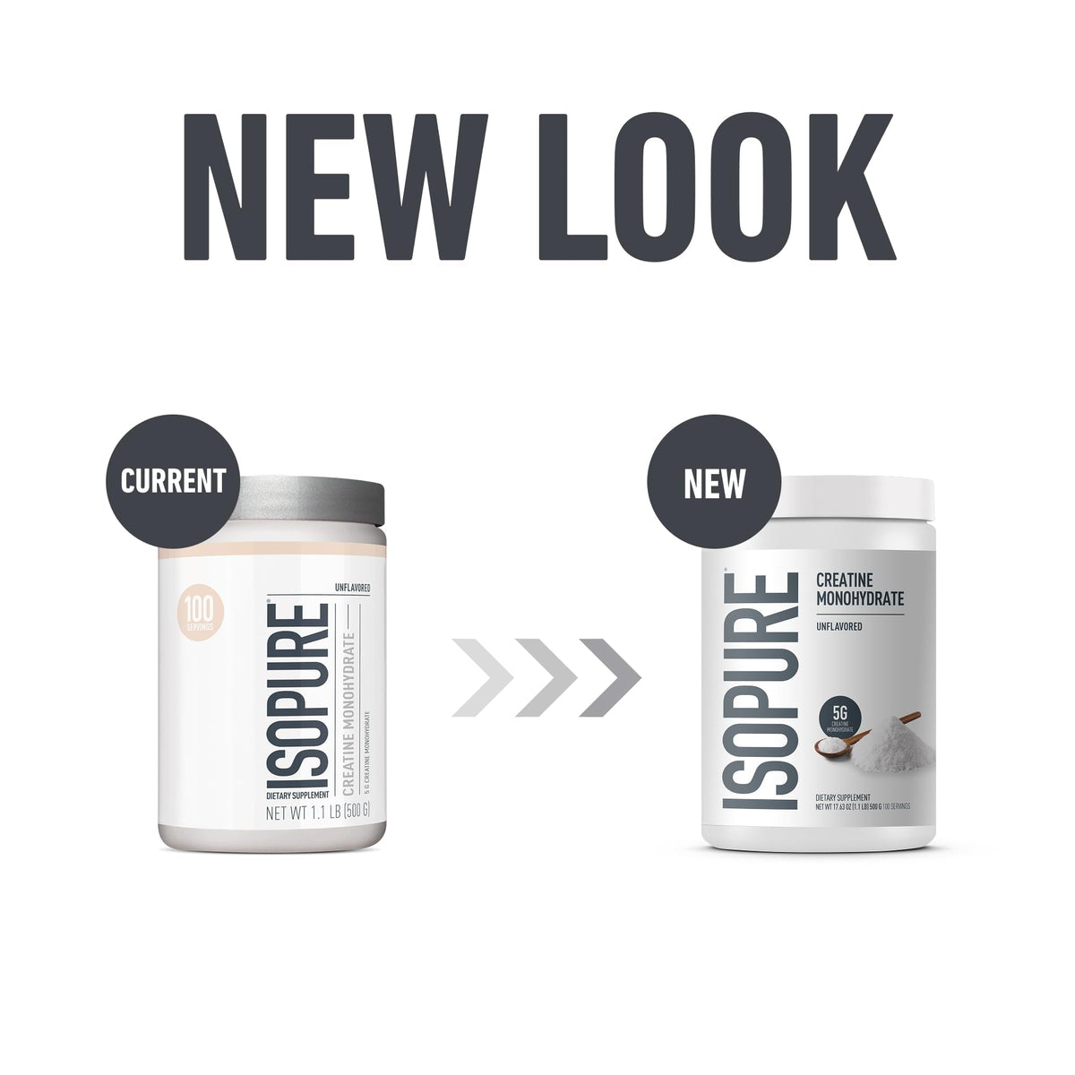 Isopure 100% Pure Creatine Monohydrate Powder, Sugar Free, Unflavored, 5g Creatine Monohydrate Per Serving, 1.1 Lbs, - PrimeBioHealth - canada supplements