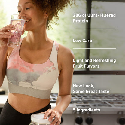 Isopure Clear Whey Isolate Protein Powder, Lactose Free, Gluten Free, Naturally Flavored, Tropical Punch, 20g Protein Per Serving, 14.1 Oz, 16 Servings (Packaging May Vary) - PrimeBioHealth - canada supplements