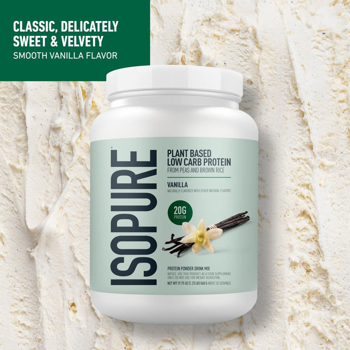 Isopure Plant-Based Protein Powder – 20g Organic Pea and Rice Protein with a Complete Amino Acid Profile – Supports Muscle Recovery - PrimeBioHealth - canada supplements