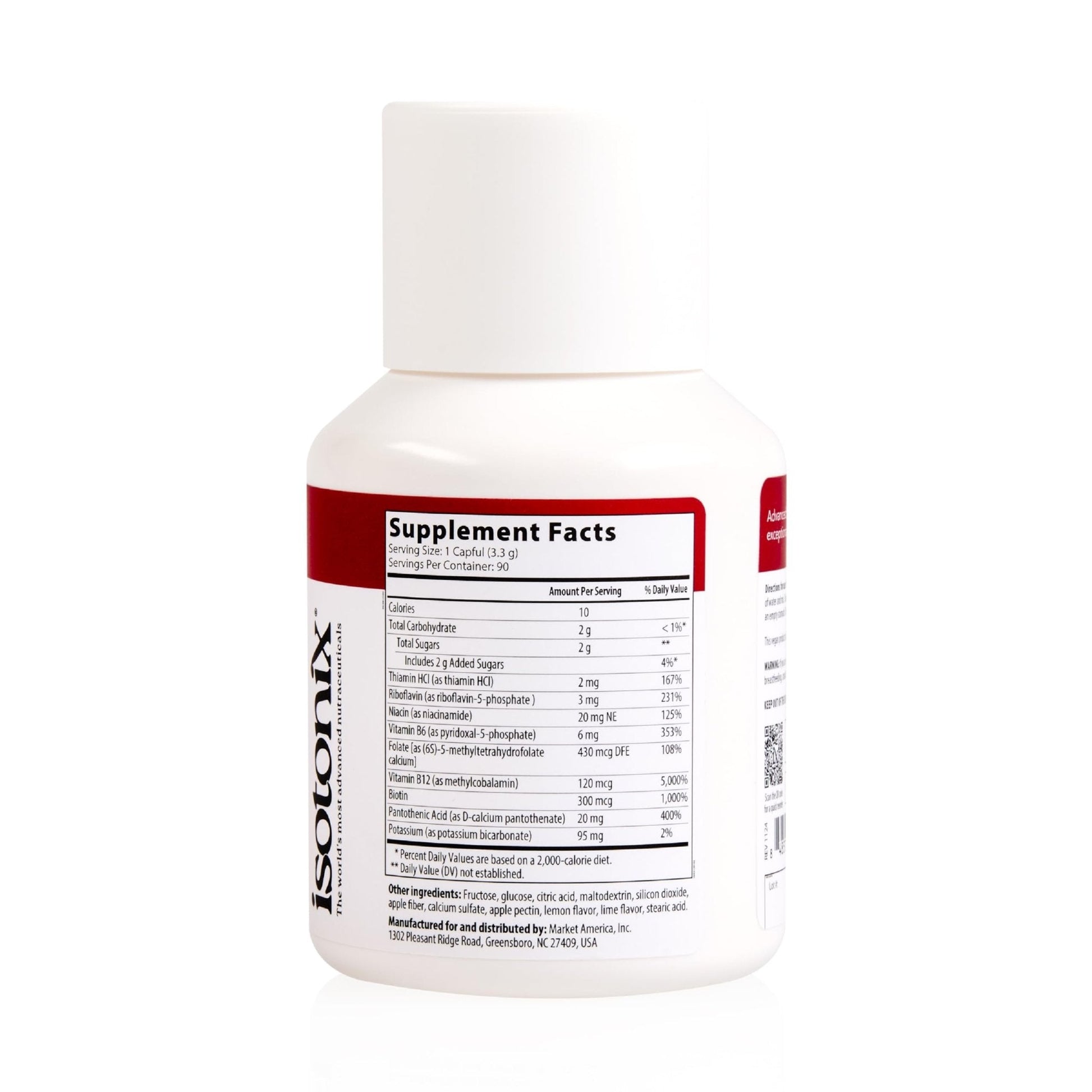 Isotonix Activated B Complex – Vegan B Vitamin Supplement for Energy, Stress Relief, and Nervous System Health – Isotonic Drinkable Formula – 90 Servings - PrimeBioHealth - canada supplements