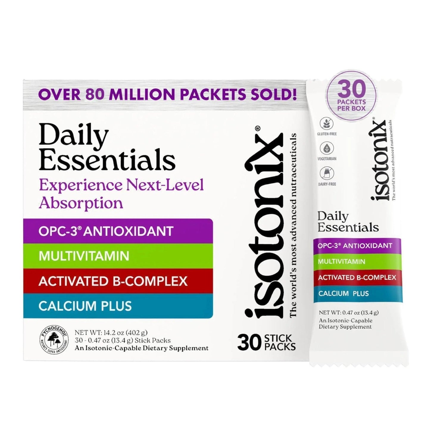 Isotonix® Daily Essentials Multivitamin Powder Packets – 4-in-1 Formula with Multivitamin, Activated B-Complex, Calcium Plus - PrimeBioHealth - canada supplements
