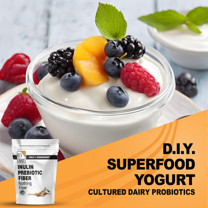 It's Just! - Inulin Prebiotic Fiber, Water Soluble, Chicory Root Powder, Promotes Gut Health, Made in USA, Product of Belgium, Vegan/Keto Friendly - PrimeBioHealth - canada supplements