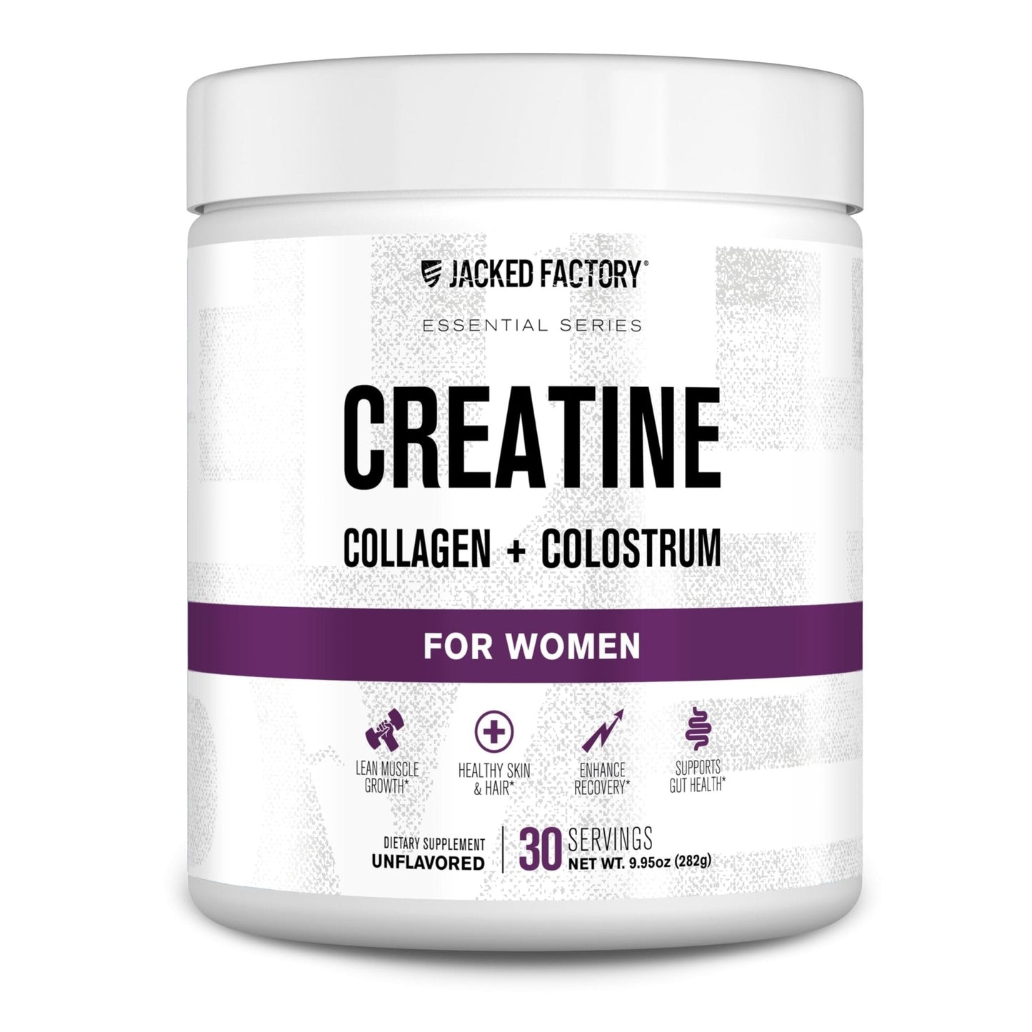 Jacked Factory Creatine for Women - Creatine Monohydrate with Collagen + Colostrum to Support Workout Performance, Lean Muscle Growth, Healthy Hair, Skin, - PrimeBioHealth - canada supplements