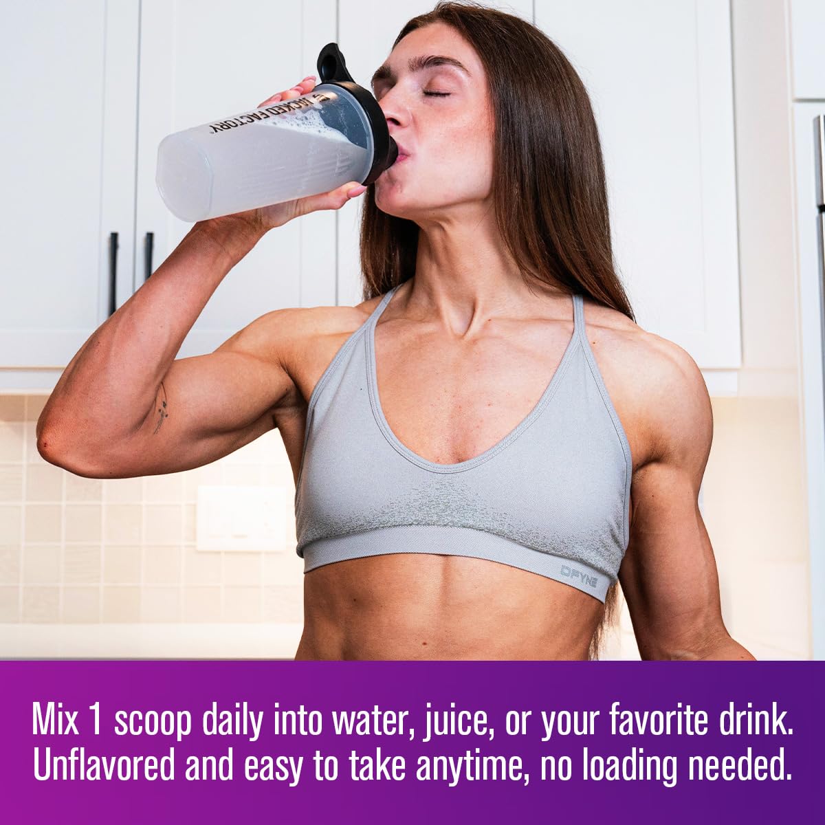 Jacked Factory Creatine for Women - Creatine Monohydrate with Collagen + Colostrum to Support Workout Performance, Lean Muscle Growth, Healthy Hair, Skin, - PrimeBioHealth - canada supplements