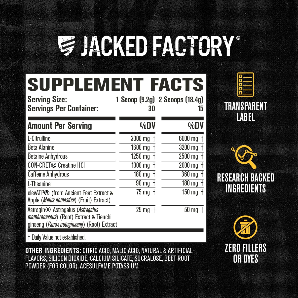 Jacked Factory Nitrosurge Build Pre Workout with Creatine for Muscle Building - Con Cret Creatine Powder & elevATP for Intense Energy, Powerful Pump - PrimeBioHealth - canada supplements