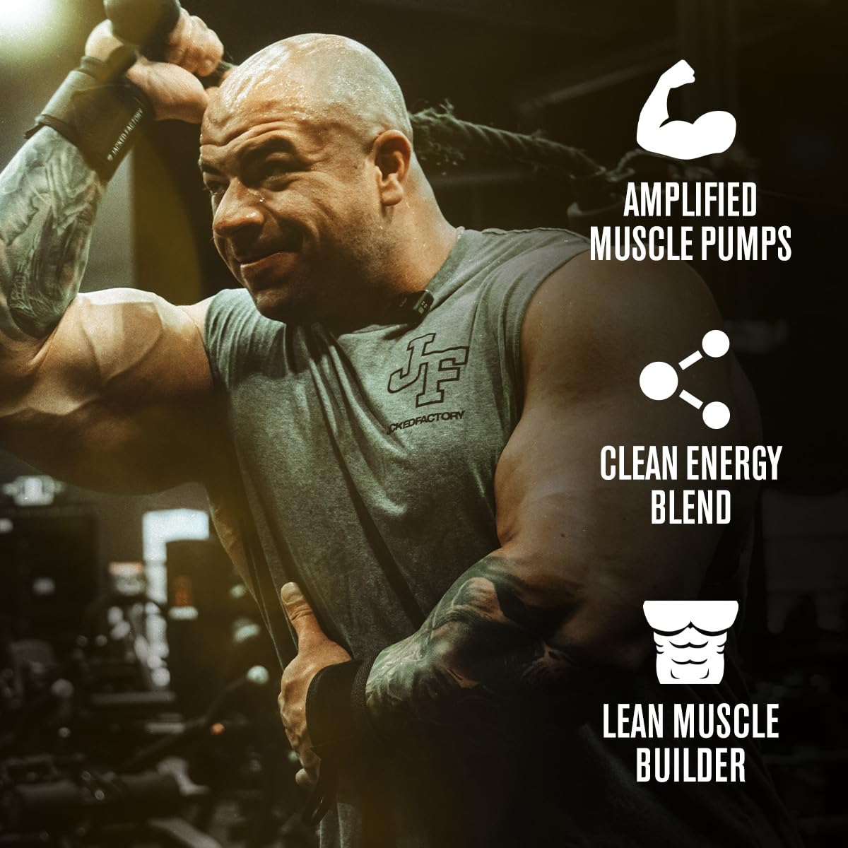Jacked Factory Nitrosurge Build Pre Workout with Creatine for Muscle Building - Con Cret Creatine Powder & elevATP for Intense Energy, Powerful Pump, - PrimeBioHealth - canada supplements