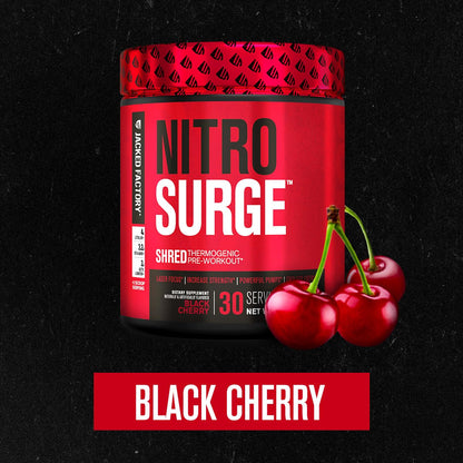 Jacked Factory NITROSURGE Shred Pre Workout Supplement - Energy Booster, Instant Strength Gains, Sharp Focus, Powerful Pumps - Nitric Oxide Booster & PreWorkout Powder - PrimeBioHealth - canada supplements