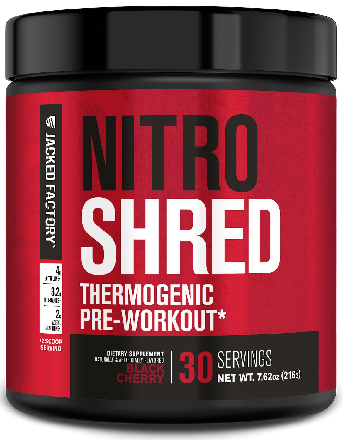 Jacked Factory NITROSURGE Shred Pre Workout Supplement - Energy Booster, Instant Strength Gains, Sharp Focus, Powerful Pumps - Nitric Oxide Booster & PreWorkout Powder - PrimeBioHealth - canada supplements