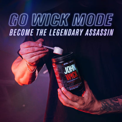 Jacked Factory X John Wick - Wick Mode Pre Workout Powder - Intense Energy, Battle-Ready Focus, Unstoppable Commitment, and Sheer Will - PrimeBioHealth - canada supplements