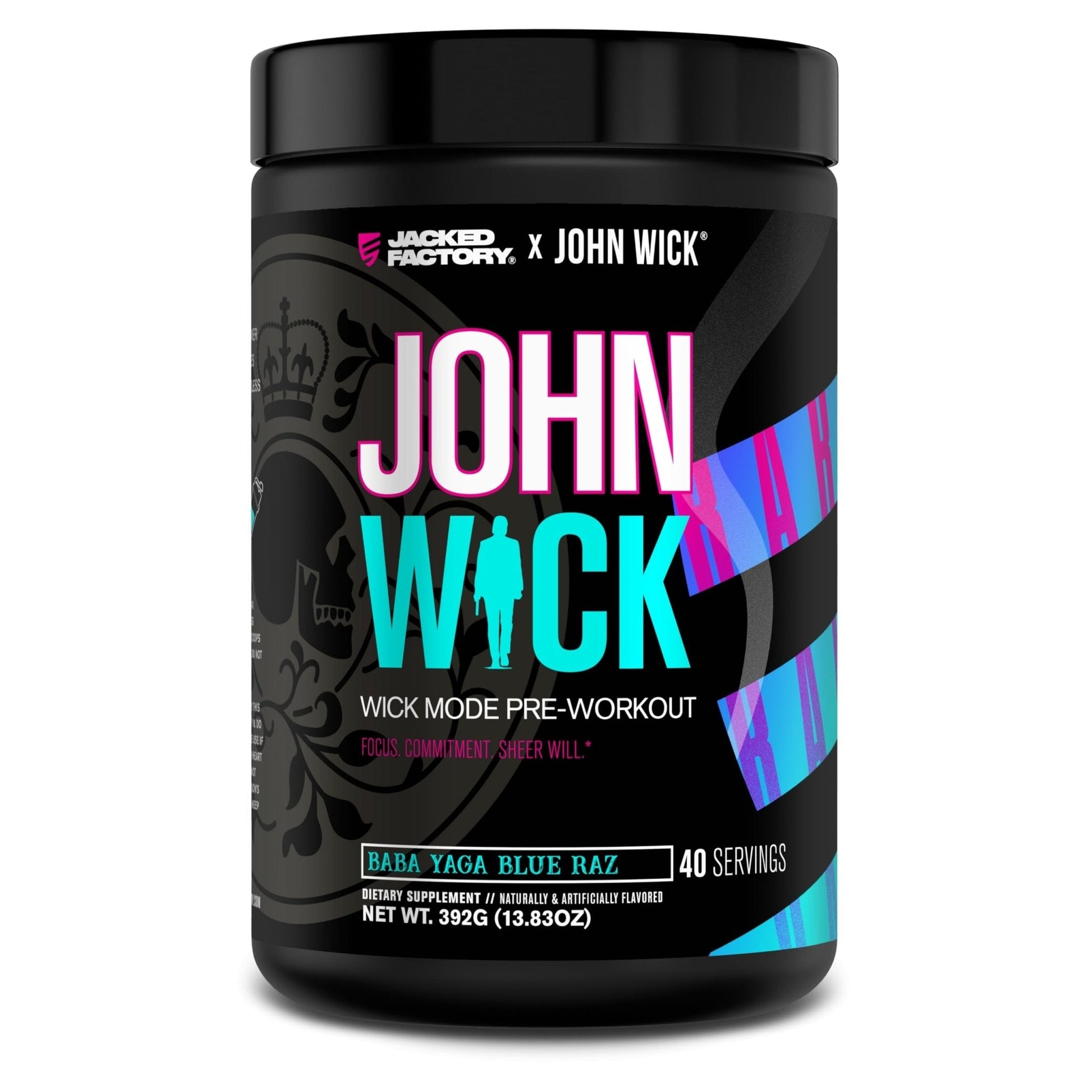 Jacked Factory X John Wick - Wick Mode Pre Workout Powder - Intense Energy, Battle-Ready Focus, Unstoppable Commitment, and Sheer Will - PrimeBioHealth - canada supplements