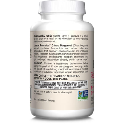 Jarrow Formulas Citrus Bergamot Supplement 500 mg - 120 Servings (Veggie Caps) - Antioxidant Support for Cardiovascular & Metabolic Health - Dietary Supplement - PrimeBioHealth - canada supplements