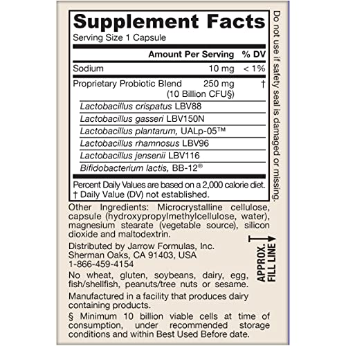 Jarrow Formulas Fem-Dophilus Advanced Vaginal & Digestive Probiotics 10 Billion CFU with 6 Science Backed Strains, for Vaginal, Urinary Tract - PrimeBioHealth - canada supplements