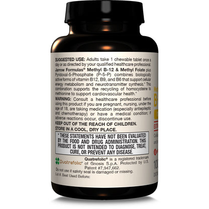 Jarrow Formulas Methyl B-12 & Methyl Folate, Bioactive Vitamin B9 & Vitamin B12 Supplement, Supports Cellular Energy Production, Healthy Brain Function & Metabolism - PrimeBioHealth - canada supplements