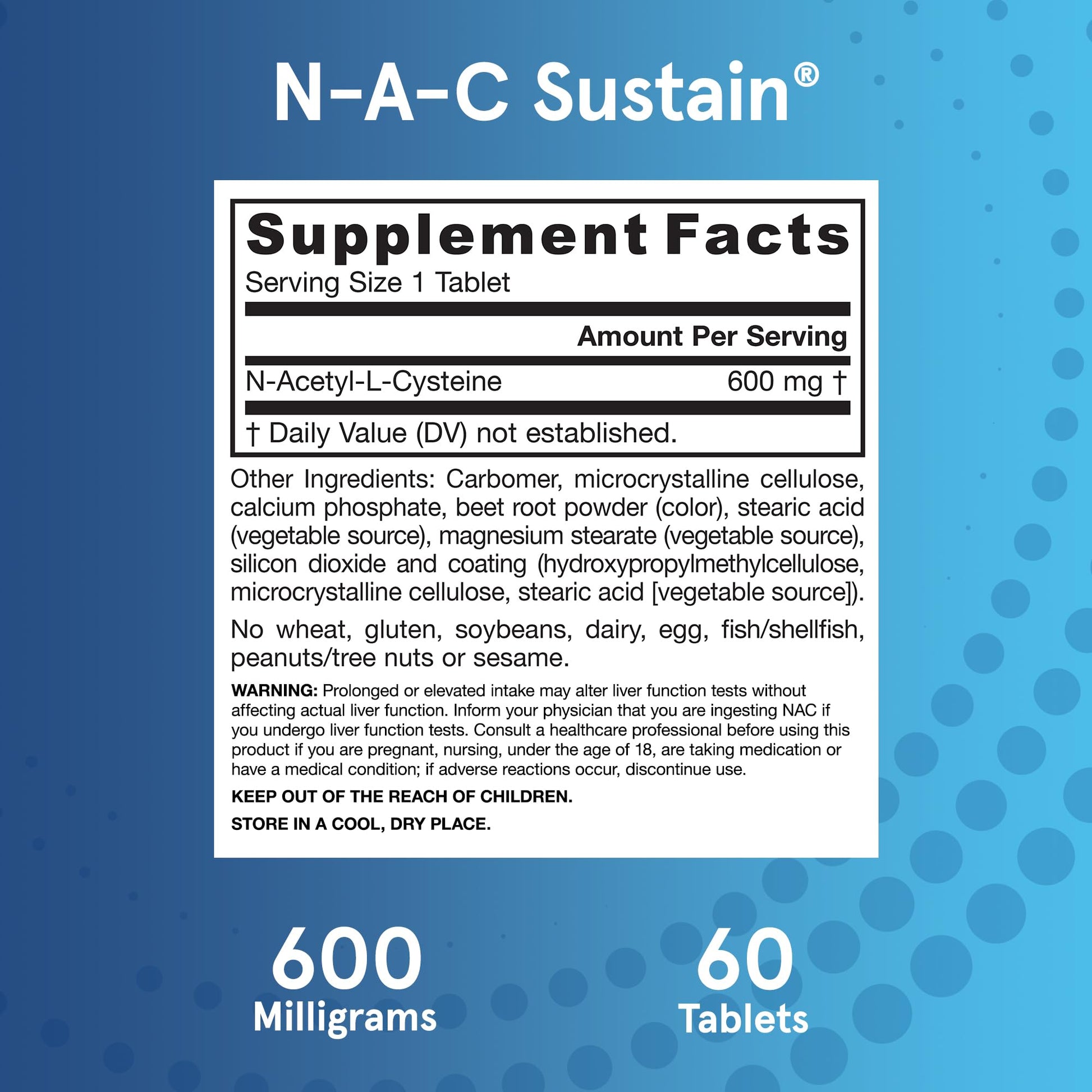 Jarrow Formulas N-A-C Sustain 600 mg, Dietary Supplement, NAC 600 mg, an Antioxidant Amino Acid Support - PrimeBioHealth - canada supplements