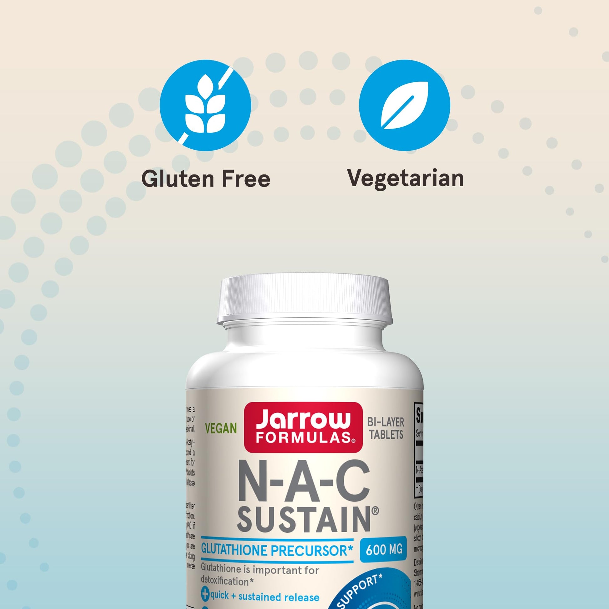 Jarrow Formulas N-A-C Sustain 600 mg, Dietary Supplement, NAC 600 mg, an Antioxidant Amino Acid Support - PrimeBioHealth - canada supplements