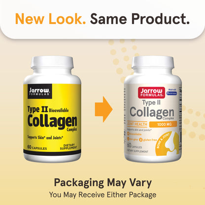 Jarrow Formulas® Type II Collagen Complex 1000 mg Supplements, Supports Skin and Joint Health, 60 Capsules, 30 Day Supply - PrimeBioHealth - canada supplements