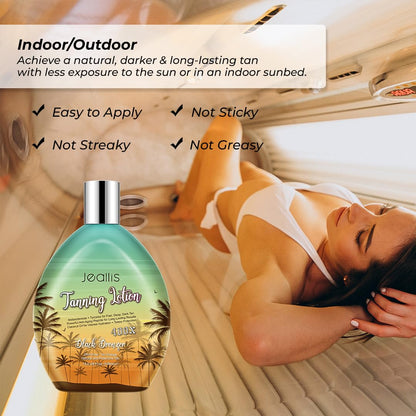 Jeallis Extreme Dark Tanning Lotion Accelerator for Indoor Tanning Beds & Outdoor Sun Tan with Bronzer to Get Dark Fast Tan - PrimeBioHealth - canada supplements