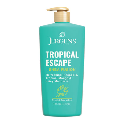 Jergens Shea Fusion Tropical Escape Body Lotion, Moisturizer with Shea Butter & Vitamin E, 14 Fl Oz - PrimeBioHealth - canada supplements