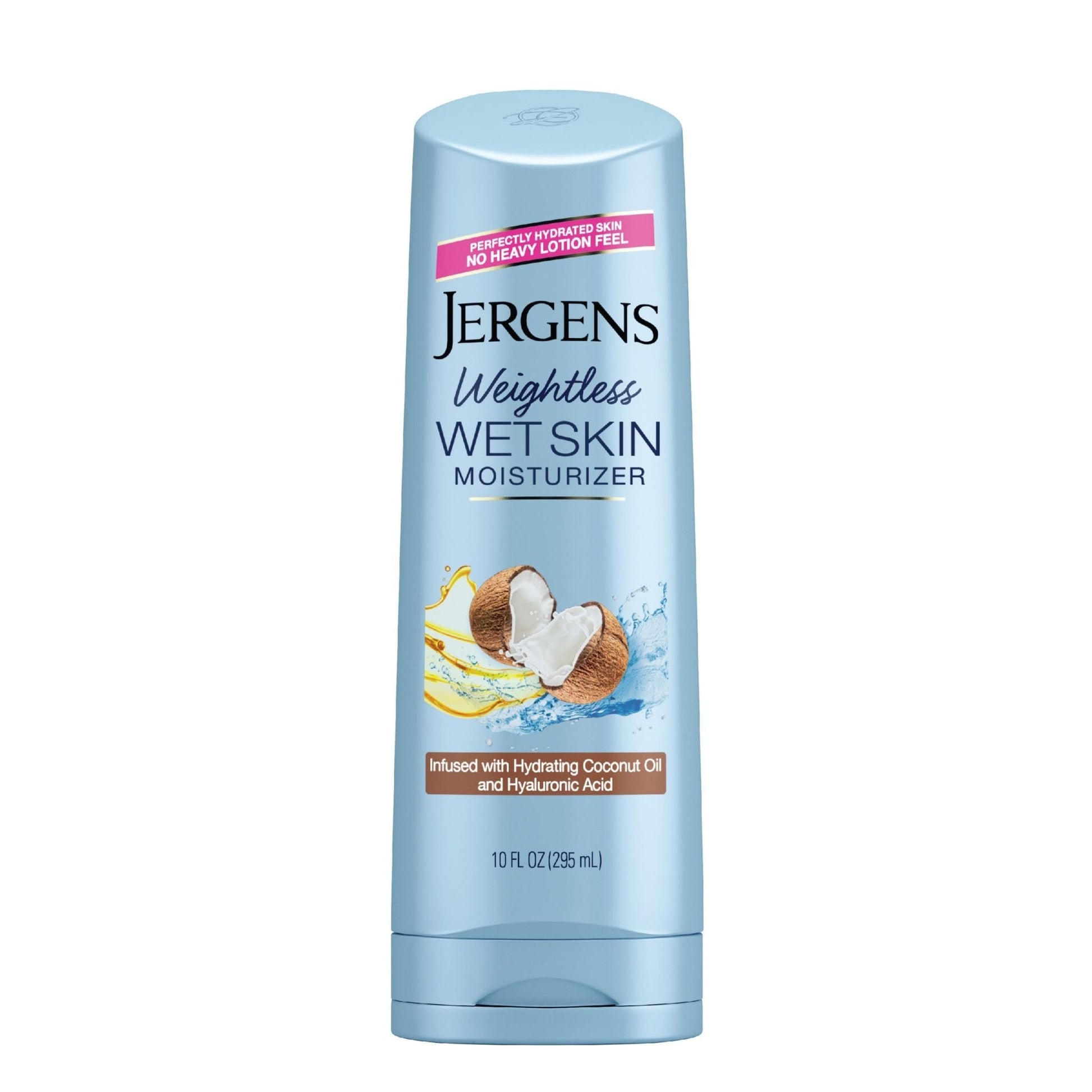 Jergens Wet Skin Body Lotion with Coconut Oil, In Shower Lotion for Dry Skin, Fast-Absorbing, Non-Sticky, Dermatologist Tested, 10 Ounce - PrimeBioHealth - canada supplements