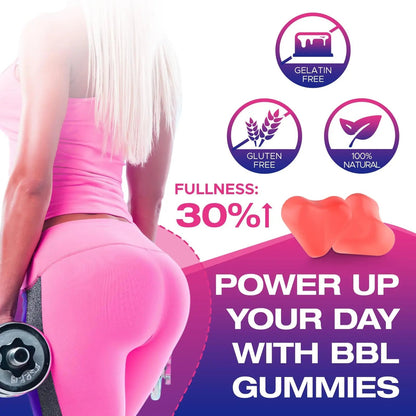 Jovariquethor Booty Gummies for Women - BBL Gummies with Multivitamins and Herbal Extracts - Peach Flavor - 60 Count - PrimeBioHealth - canada supplements