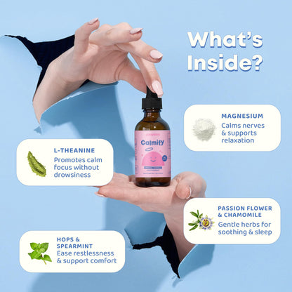 JoySpring Calmify Magnesium Citrate Liquid for Kids - Sugar-Free, Gluten-Free Calming Supplement with Chamomile - PrimeBioHealth - canada supplements
