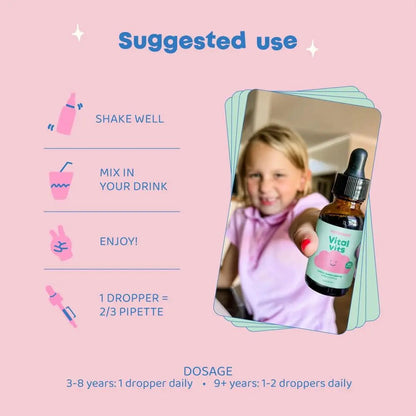 JoySpring Vital Vits - Kids Liquid Multivitamin - 1 fl oz (30 Servings) | Herbal Liquid Vitamins for Kids | Natural Flavor | - PrimeBioHealth - canada supplements
