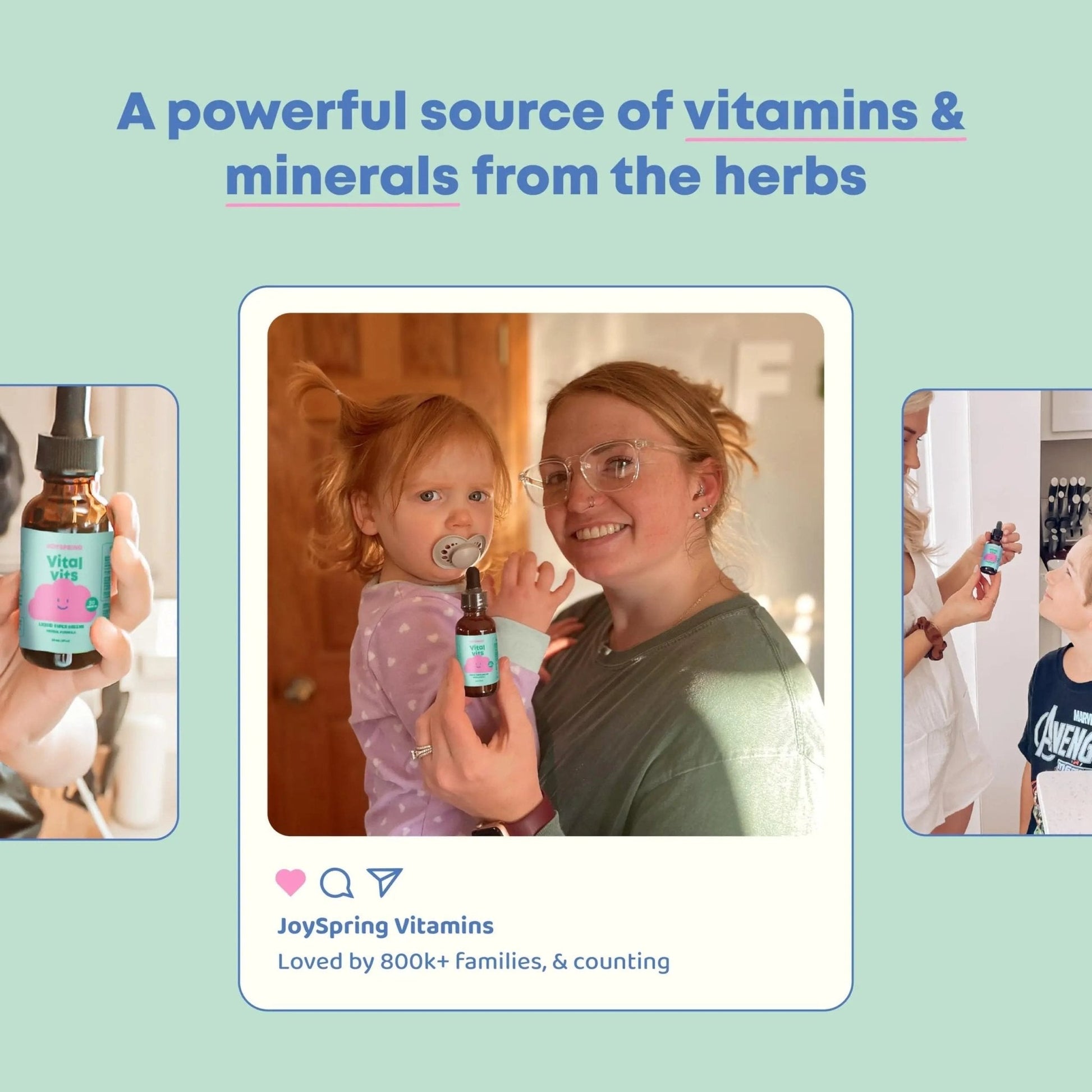 JoySpring Vital Vits - Kids Liquid Multivitamin - 1 fl oz (30 Servings) | Herbal Liquid Vitamins for Kids | Natural Flavor | - PrimeBioHealth - canada supplements