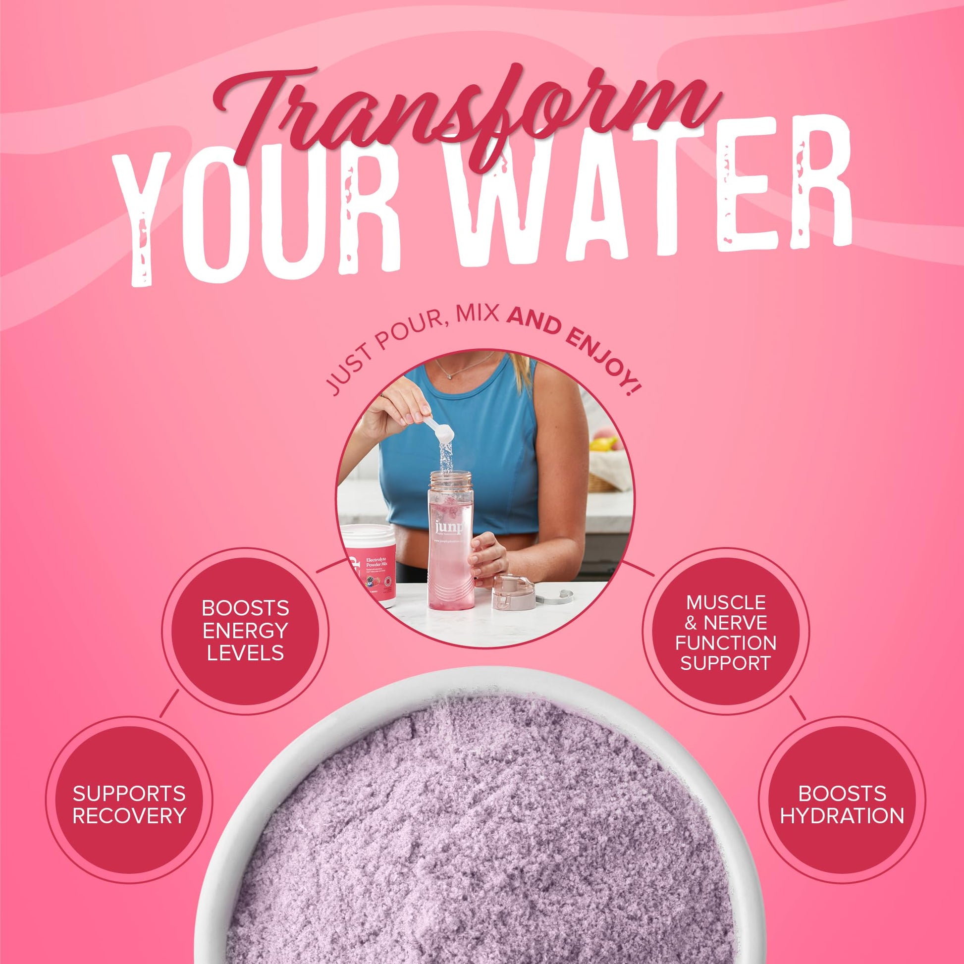 JUNP Electrolytes Powder No Sugar No Carbs, Wild Berry Fruit Flavor Keto Electrolyte Drink Mix - Potassium & Salt Hydration Powder Electrolytes, Zero Calorie Sugar Free Electrolyte Powder, 90 Servings - PrimeBioHealth - canada supplements