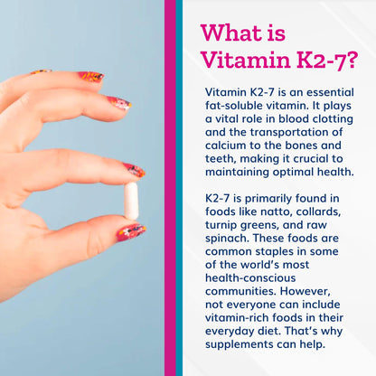 Just Thrive Vitamin K2-7 - Bone, Brain, and Heart Health K2 Vitamin Supplement, 60 Capsules - PrimeBioHealth - canada supplements