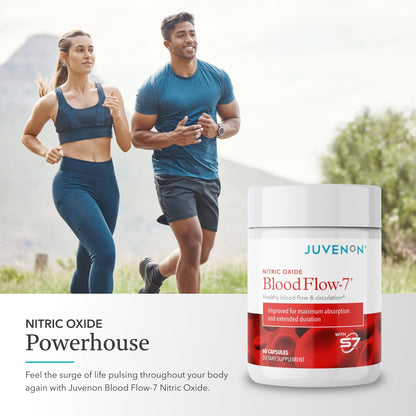 Juvenon BloodFlow-7 Nitric Oxide Supplements for Men & Women - Natural Nitric Oxide Booster with Nitrosigine® + S7® - PrimeBioHealth - canada supplements