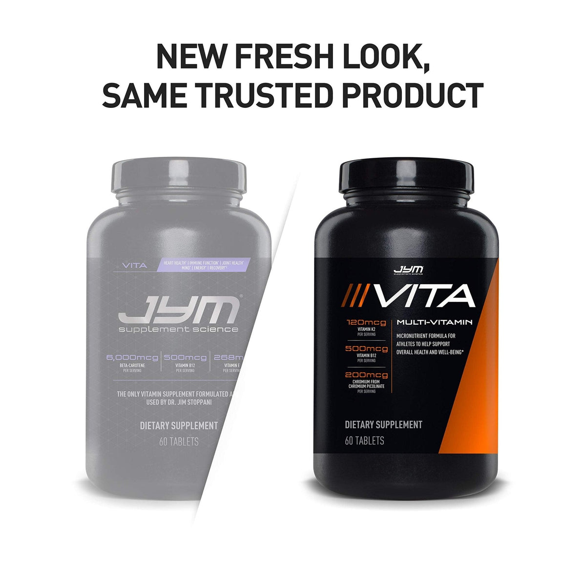 JYM Supplement Science Vita JYM Sports Multivitamin & Mineral Support, Vitamin A, C, B6, B12, E, K, Boron, Biotin, Potassium 60 Tablets - PrimeBioHealth - canada supplements
