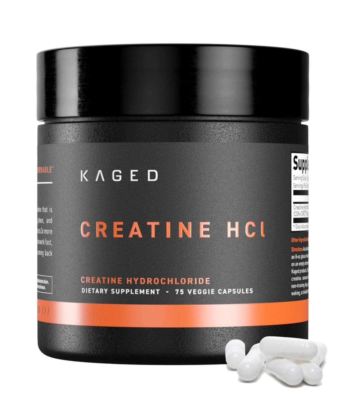 Kaged Creatine HCl Capsules | 7X Concentrated vs Mono | Muscle Building & Recovery | High Absorption | No Bloating | Creatine for Men & Women - PrimeBioHealth - canada supplements