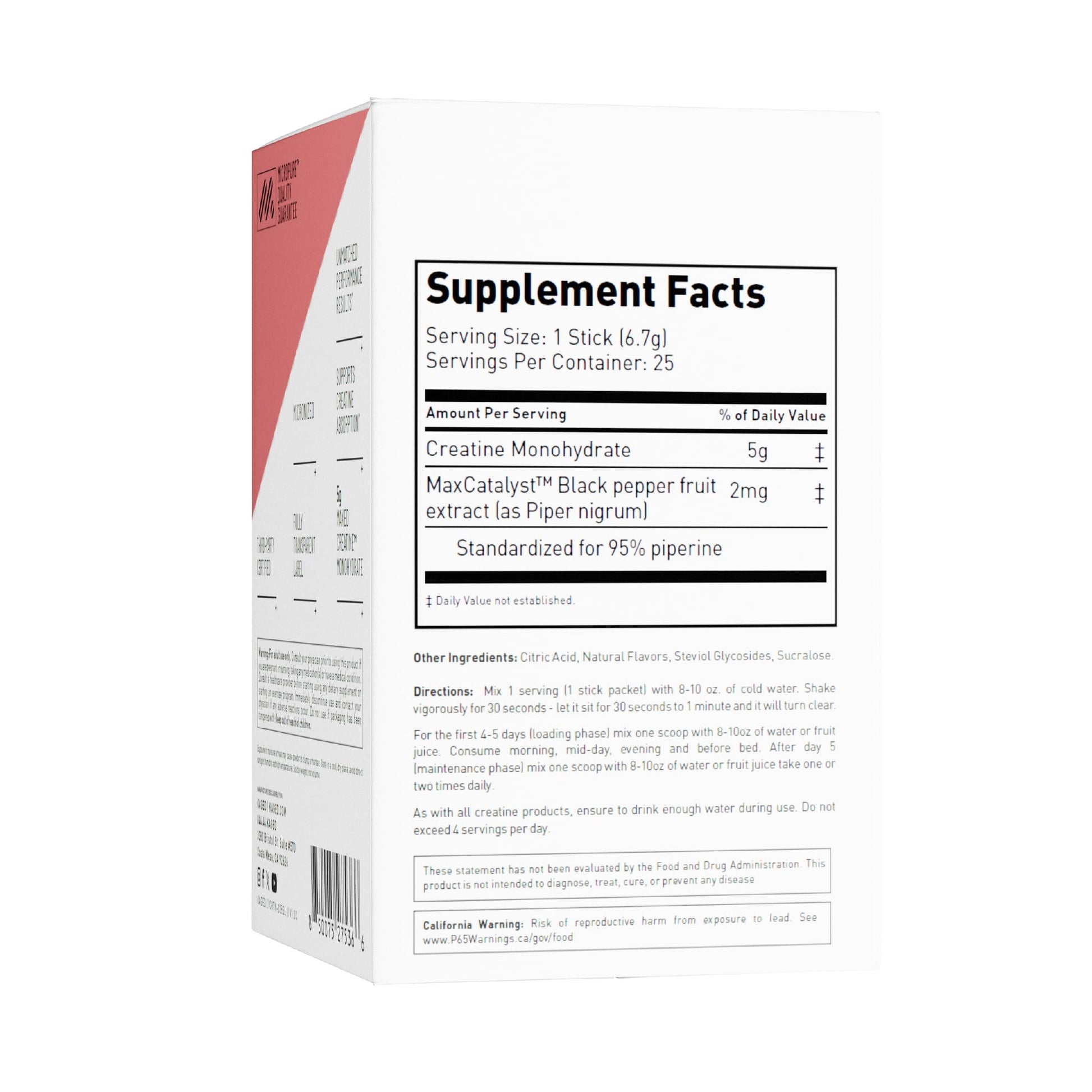 Kaged Creatine Monohydrate + Max Absorption Technology | Micronized Powder Stick Packs | Strawberry Lemonade | Muscle Building & Recovery | Brain Health - PrimeBioHealth - canada supplements