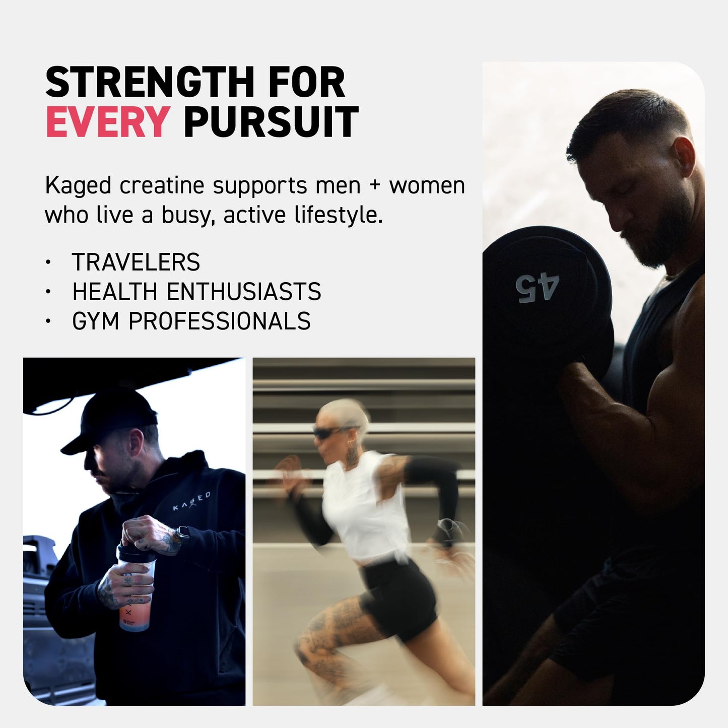 Kaged Creatine Monohydrate + Max Absorption Technology | Micronized Powder Stick Packs | Strawberry Lemonade | Muscle Building & Recovery | Brain Health - PrimeBioHealth - canada supplements