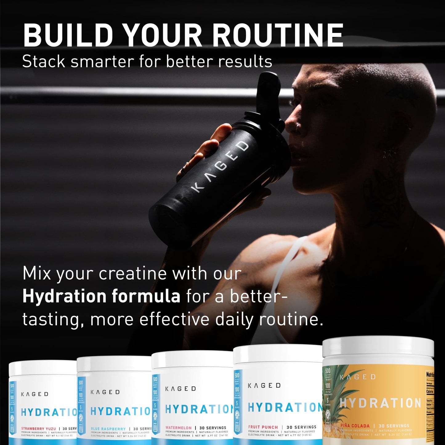 Kaged Creatine Monohydrate Micronized Powder | Unflavored | Muscle Building & Recovery | 5000 mg Per Serving | Vegan, Gluten Free, Easily Digestible - PrimeBioHealth - canada supplements