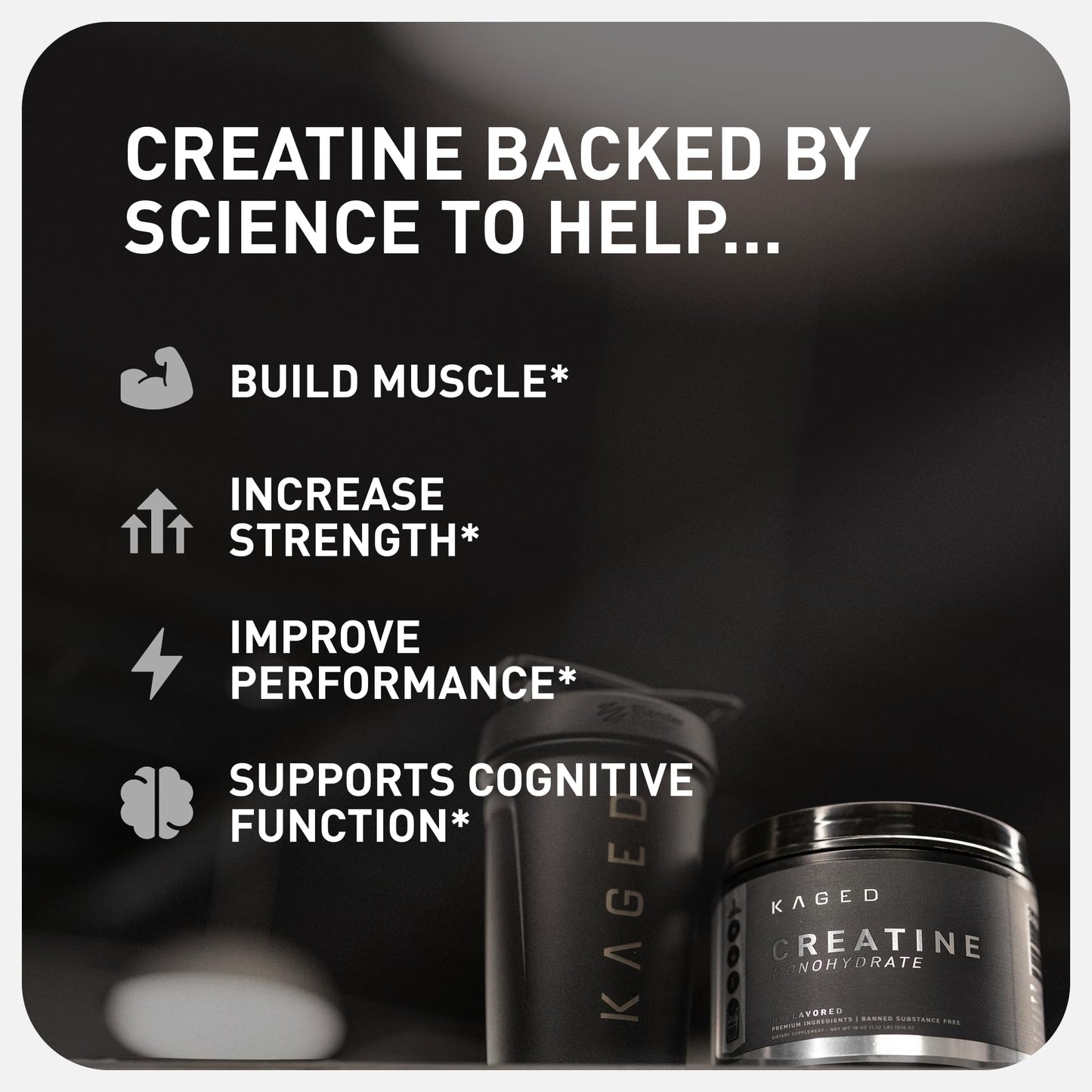 Kaged Creatine Monohydrate Micronized Powder | Unflavored | Muscle Building & Recovery | 5000 mg Per Serving | Vegan, Gluten Free, Easily Digestible - PrimeBioHealth - canada supplements