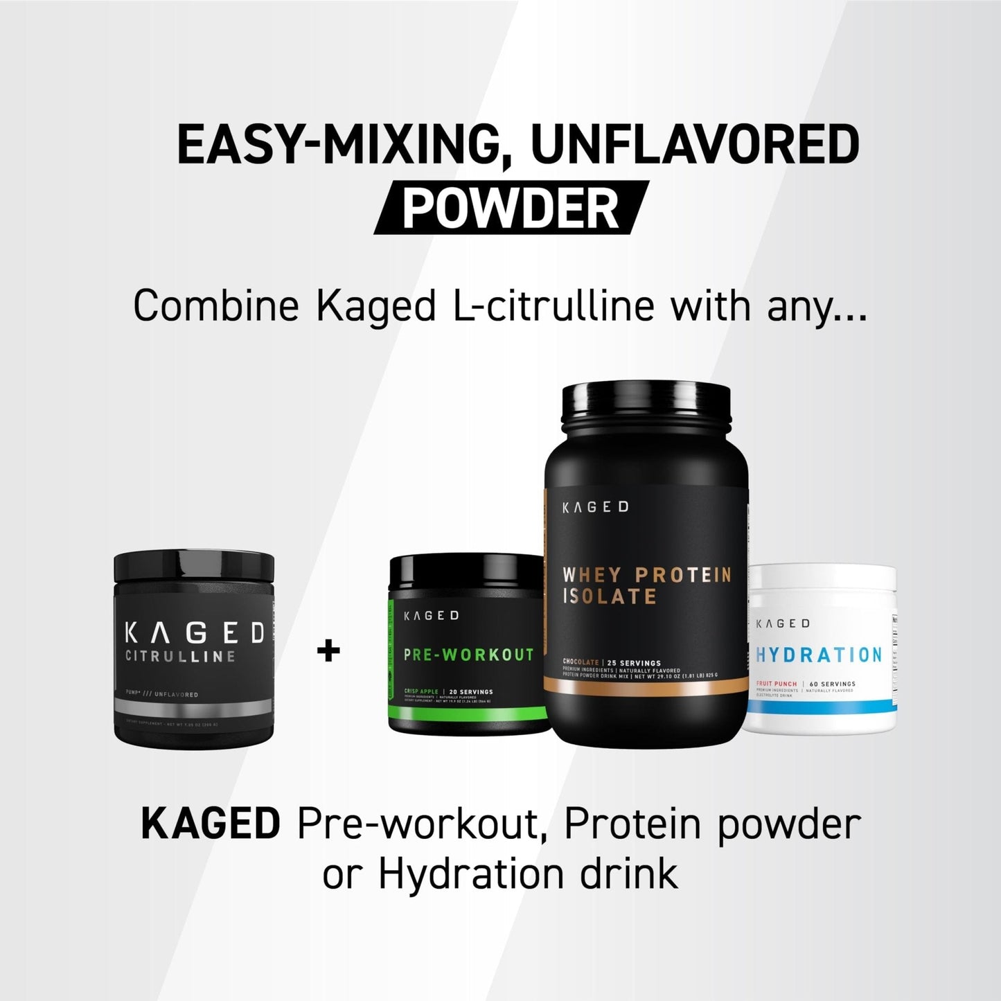 Kaged L-Citrulline Powder | Unflavored | Enhanced Pumps | Improve Muscle Vascularity | Nitric Oxide Booster | Supplements for Men & Women | 100 Servings - PrimeBioHealth - canada supplements